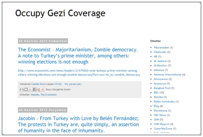 Occupy Gezi International Media Coverage