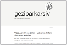 Gezi Park Visual Archieve