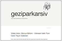 Gezi Park Visual Archive