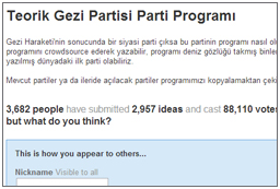Theoretical Gezi Party (Turkish)