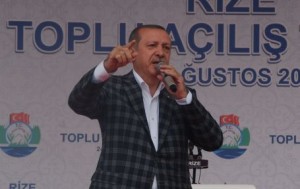Basbakan Recep Tayyip Erdogan, Rize'de